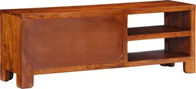 vidaXL Ντουλάπι τηλεόρασης πολύχρωμο 110x30x40 μασίφ ξύλο ακακίας