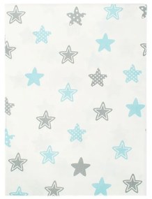 Παπλωματοθήκη Βρεφική Star 104 Sky blue DimCol 120x160cm 100% Βαμβάκι