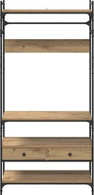 vidaXL Ντουλάπι artisan δρυς 89 x 39 x 184.5 εκ. Επεξεργασμένο Ξύλο