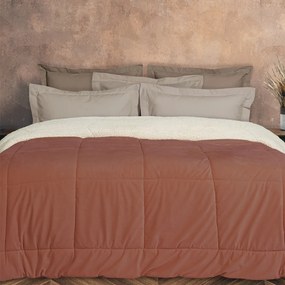 Κουβερτοπάπλωμα Υπέρδιπλο (220x240) Das Home 1173 Teracota