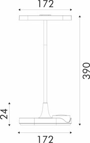 Φωτιστικό γραφείου LED λευκό 10W 3800K ουδέτερο λευκό φως 400lm