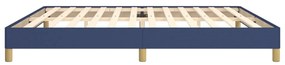 vidaXL Σκελετός Κρεβατιού Χωρίς Στρώμα Μπλε 200x200 εκ.Υφασμάτινο