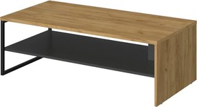 Τραπέζι Σαλονιού Santes Χρυσό Δρυς-Γραφίτης 120x60x40cm