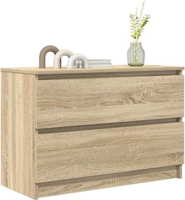 vidaXL Έπιπλο Τηλεόρασης Sonoma Δρυς 80x35x54 εκ. Επεξ. Ξύλο