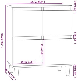 Συρταριέρα Sonoma Δρυς 60x35x70 εκ. Επεξεργασμένο Ξύλο - Καφέ