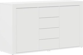 vidaXL Πλαϊνό γραφείο Λευκό 120 x 36 x 69 εκ Επεξεργασμένο ξύλο
