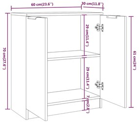 ΝΤΟΥΛΑΠΙ ΜΑΥΡΟ 60 X 30 X 70 ΕΚ. ΑΠΟ ΕΠΕΞΕΡΓΑΣΜΕΝΟ ΞΥΛΟ 811062