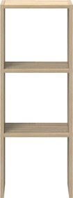 VidaXL Βιβλιοθήκη Στοιβαζόμενα Sonoma Δρυς 30x30x80 εκ. Επεξ. Ξύλο