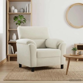 vidaXL Καναπές Κρεμ 94 x 85 x 93 εκ Βελούδο
