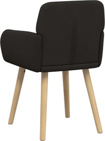 vidaXL Καρέκλες φαγητού 4 pcs Μπουκλέ Μαύρο 59 x 57 x 85 εκ.