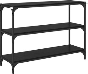 vidaXL Βιβλιοθήκη Μαύρη δρυς 100 x 33 x 70,5 εκ.