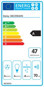 Συμβατικός Απορροφητήρας Balay 3BC096MN Μαύρο