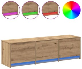vidaXL Έπιπλο Τηλεόρασης με συρτάρι artisan δρυς 140 x 34 x 40 εκ