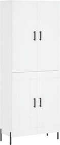 vidaXL Ντουλάπι Λευκό 69,5x34x180 εκ. από Επεξεργασμένο Ξύλο