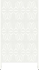 vidaXL Οθόνη Ιδιωτικότητας Λευκό 100 x 50 x 180 εκ. Ατσάλι