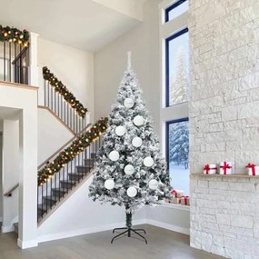 vidaXL Σέτ Χριστουγεννιάτικων Μπαλών XXL 4 pcs Λευκό Πλαστικό