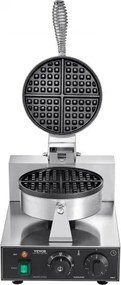 VEVOR Commercial Waffle Maker Round Waffle Iron Baker Machine Non-Stick 1230W