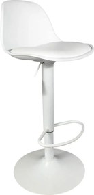 ΚΑΡΈΚΛΕΣ &amp; ΠΟΛΥΘΡΌΝΕΣ ISAK WHITE BAR STOOL HD6216