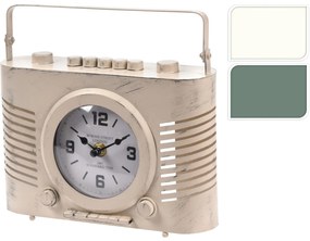 Ρολόι Επιτραπέζιο Ραδιόφωνο 20x7.5x20cm Μπαταρίας Σε 2 Χρώματα - 06350701