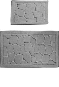 Bathmat Set (2 Pieces) Parma - Grey Multicolor