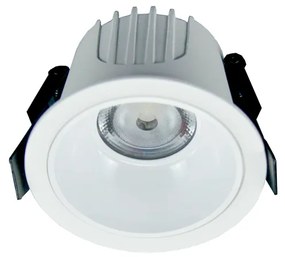 LED ΛΕΥΚΟ ΧΩΝΕΥΤΟ ΦΩΤΙΣΤΙΚΟ 20W 6500K 2300Lm 40° IP44 230V AC Ra80 Φ107*70MM 5YRS ACA DOL2065