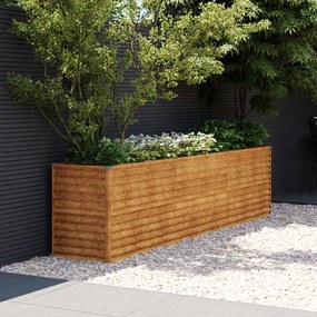 vidaXL Ζαρντινιέρα 291 x 50 x 69 εκ. από Ατσάλι Σκληρυθέν στον Αέρα