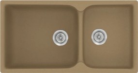 Sanitec Classic 307 (92×51) - Γρανιτένιος νεροχύτης - Metallic COFFE