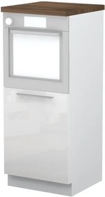 Επιδαπέδιο ντουλάπι φούρνου ψηλό Raval K14-60-1KR-Λευκό - Λευκό γυαλιστερό - 60.00Χ60.00Χ148.00cm