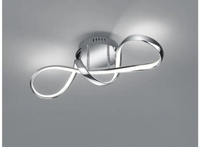 Πλαφονιέρα Φωτιστικό Οροφής LED 28W Χρώμιο Switch Dimmer Perugia R67091106 Trio Lighting-R67091106-Χρώμιο R67091106