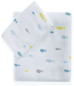 Πετσέτες Βρεφικές Ocean Friends (Σετ 2τμχ) White Nef-Nef Towels Set 70x140cm 100% Βαμβάκι