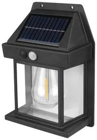 LED ηλιακό φωτιστικό τοίχου LXBK888, αισθητήρας φωτός &amp; κίνησης, 1800mAh