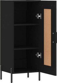 vidaXL Ντουλάπι Μαύρο 34,5 x 34 x 90 εκ. από Επεξεργασμένο Ξύλο