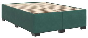 ΚΡΕΒΑΤΙ BOXSPRING ΜΕ ΣΤΡΩΜΑ ΣΚΟΥΡΟ ΠΡΑΣΙΝΟ 140X200ΕΚ. ΒΕΛΟΥΔΙΝΟ 3288633