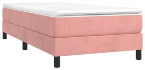 ΚΡΕΒΑΤΙ BOXSPRING ΜΕ ΣΤΡΩΜΑ ΡΟΖ 80 X 200 ΕΚ. ΒΕΛΟΥΔΙΝΟ 3144302