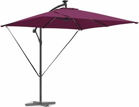 vidaXL Ομπρέλα ηλίου Βεραμάν Κόκκινο 249 x 249 x 250 εκ.