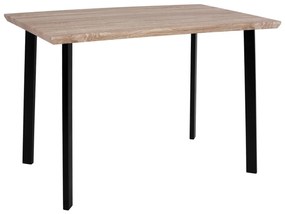 Τραπέζι Τραπεζαρίας PALANI με Μαύρα πόδια Sonoma 110x70x75,5 εκ. 110x70x75.5 εκ.