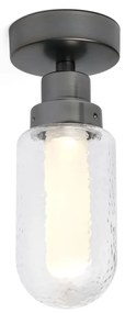 Φωτιστικό Μπάνιου - Πλαφονιέρα Brume 40077 LED 3W 2700K 200Lm Anthracite Faro Barcelona Metal, Glass
