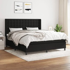 ΚΡΕΒΑΤΙ BOXSPRING ΜΕ ΣΤΡΩΜΑ ΜΑΥΡΟ 180X200 ΕΚ. ΥΦΑΣΜΑΤΙΝΟ 3131771