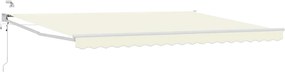 vidaXL Ηλεκτρικό Αναδιπλούμενο Σκίαστρο Κρεμ 4,5 x 3 μ