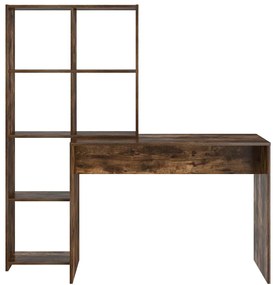 vidaXL Γραφείο Καπνιστή δρυς 138.5 x 55 x 143 εκ Επεξεργασμένο ξύλο