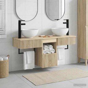 vidaXL Σετ Επίπλων Μπάνιου 3 τμχ. Sonoma Δρυς Επεξεργασμένο Ξύλο