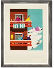 Κάδρο Tyrol FA13473 50x70cm Multi MindTheGap Vertical Wood, Glass