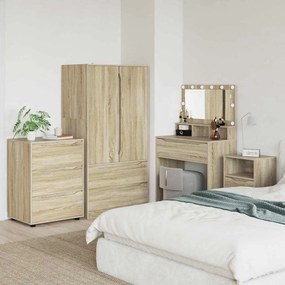 vidaXL Ντουλάπι αποθήκευσης Δρύς Sonoma 60 x 48 x 81 εκ