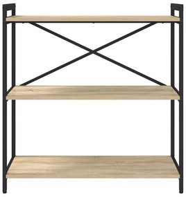 vidaXL Βιβλιοθήκη Sonoma Δρυς 80 x 30 x 83 εκ Μοριοσανίδα