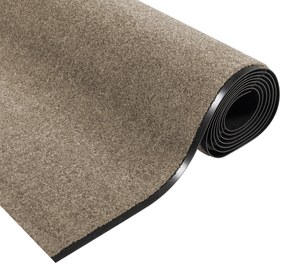 vidaXL Μπεζ Ορθογώνιο Πατάκι Πόρτας 120x350 εκ.