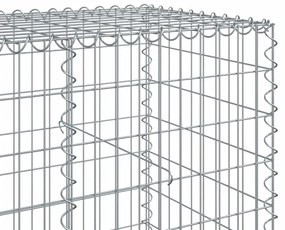 vidaXL Συρματοκιβώτιο με Κάλυμμα 350x100x100εκ από Γαλβανισμένο Χάλυβα