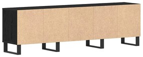 vidaXL Ντουλάπι TV Μαύρη δρυς 150 x 30 x 44.5 εκ. Επεξεργασμένο ξύλο