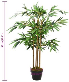 Μπαμπού Πολύκλαδο Τεχνητό με Γλάστρα 90 εκ.