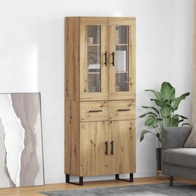 vidaXL Highboard 2 pcs Artisan Oak 69,5 x 34 x 180 εκ.
