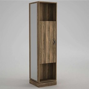 Έπιπλο Εισόδου Roll 804TRH4108 44,8x44,8x180cm Walnut Μοριοσανίδα, Μελαμίνη